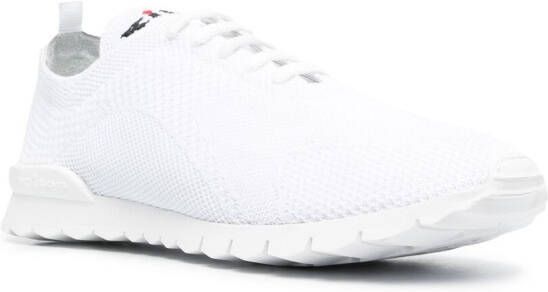 Kiton Sneakers met mesh Wit