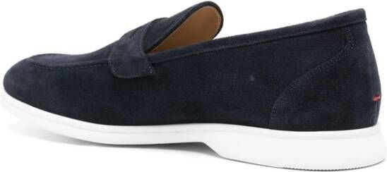 Kiton Moka suède loafers Blauw