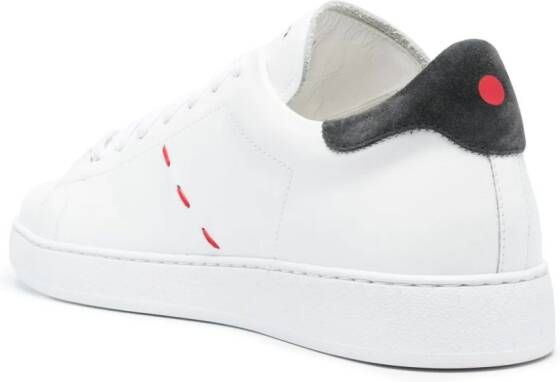 Kiton Sneakers met geborduurd logo Wit