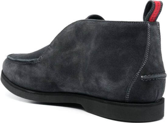 Kiton Suède derby schoenen Grijs