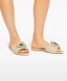 Kurt Geiger London Evil Eye raffia muiltjes Beige - Thumbnail 5