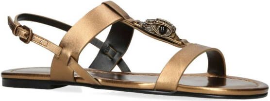 Kurt Geiger London Hampton metallic sandalen Goud