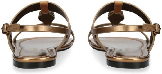 Kurt Geiger London Hampton metallic sandalen Goud