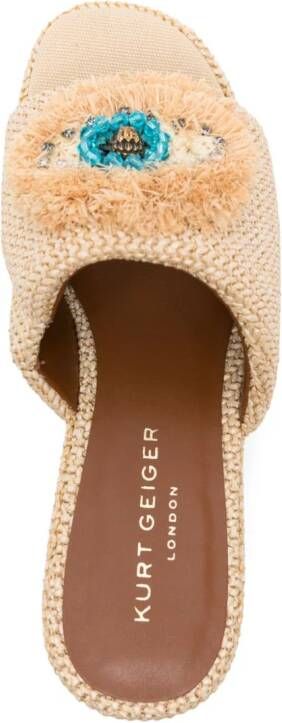 Kurt Geiger London Kensington muiltjes met sleehak Beige