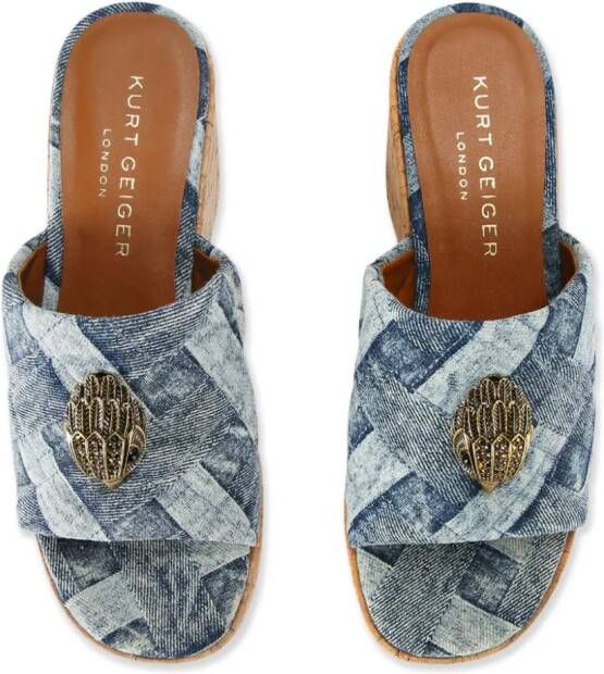 Kurt Geiger London Muiltjes met sleehak Blauw