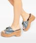 Kurt Geiger London Muiltjes met sleehak Blauw - Thumbnail 5