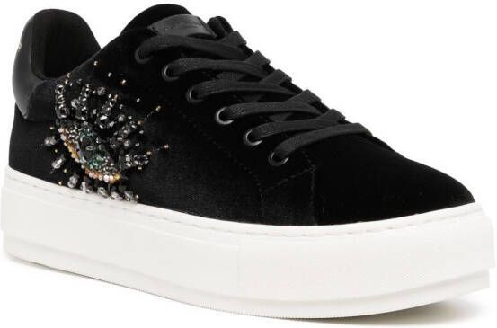 Kurt Geiger London Laney Eye sneakers met plateauzool Zwart