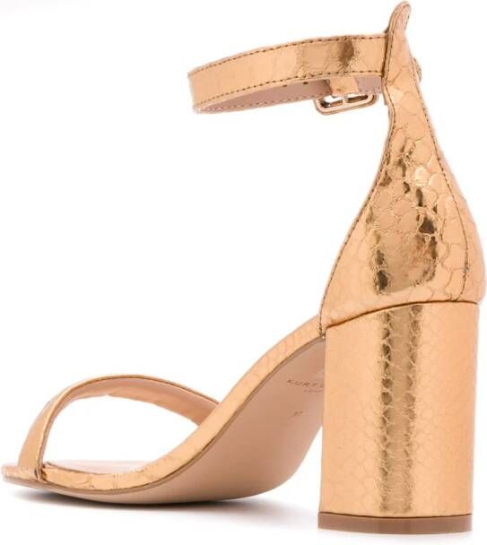 Kurt Geiger London Langley sandalen met hoge hak Goud