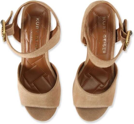 Kurt Geiger London Mayfair suède sandalen Beige