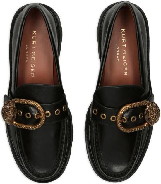 Kurt Geiger London Mayfair leren loafers Zwart