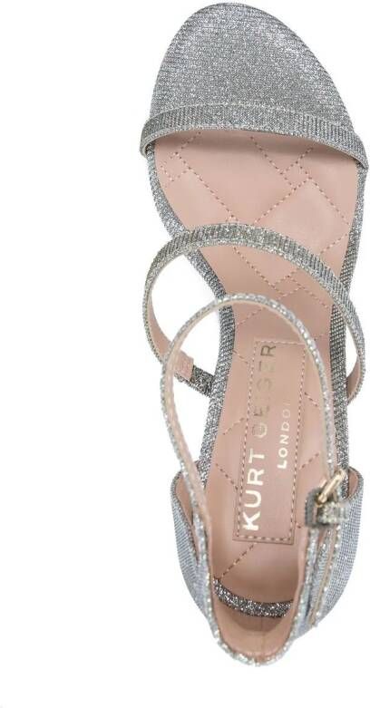 Kurt Geiger London Park Lane sandalen met open neus Zilver