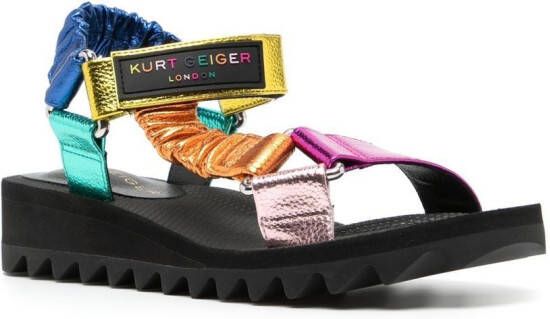 Kurt Geiger London Sandalen met colourblocking Geel