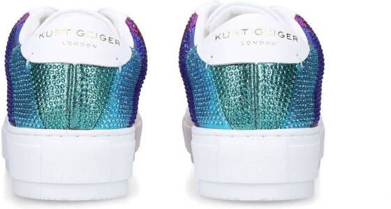 Kurt Geiger London Sneakers met regenboogstreep Wit