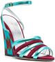 La DoubleJ Tones sandalen met sleehak Blauw - Thumbnail 2