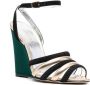 La DoubleJ Tones sandalen met sleehak Groen - Thumbnail 2