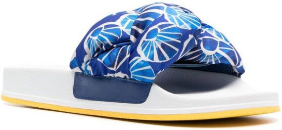 La DoubleJ Treccia gevlochten slippers Blauw