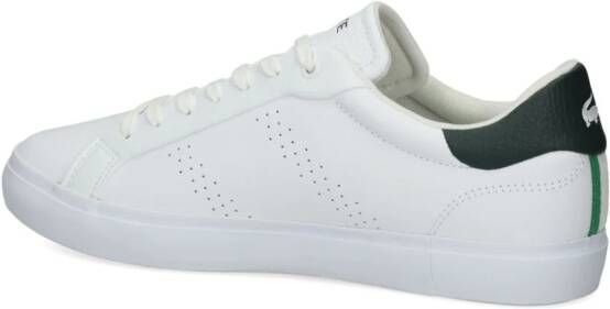 Lacoste Powercourt sneakers met logopatch Wit