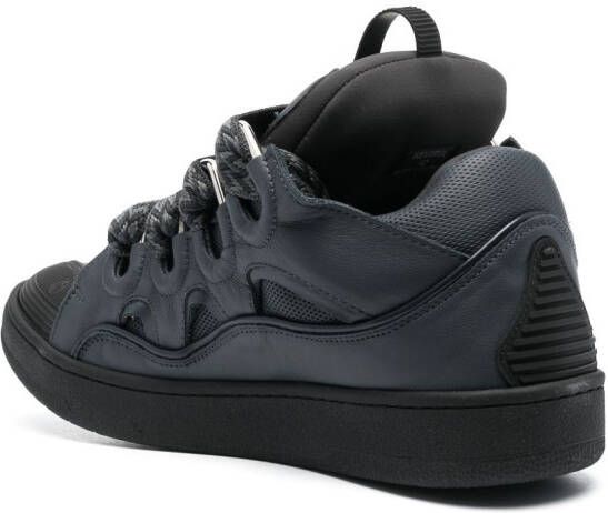 Lanvin Curb leren sneakers Grijs