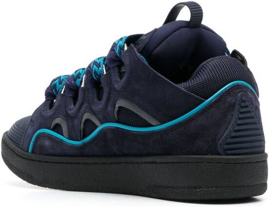 Lanvin Curb sneakers met vlakken Blauw