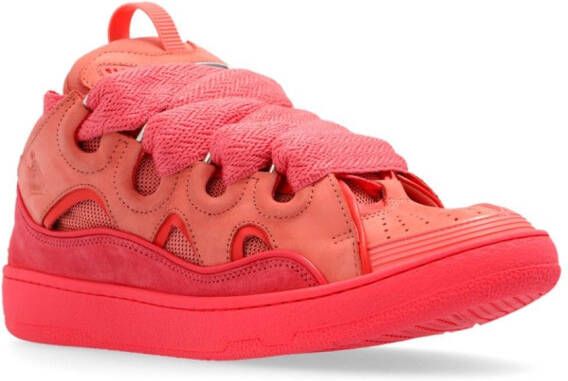 Lanvin Curb sneakers met vlakken Roze