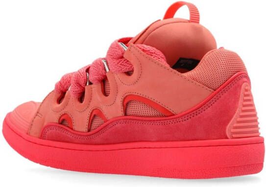 Lanvin Curb sneakers met vlakken Roze