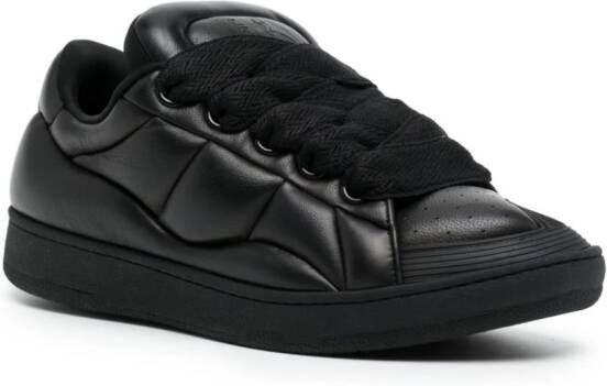 Lanvin Curb XL leren sneakers Zwart