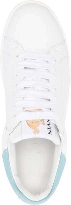 Lanvin DDB0 leren sneakers Wit