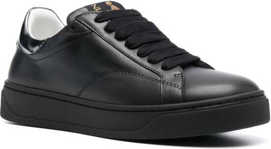 Lanvin DD80 leren sneakers Zwart