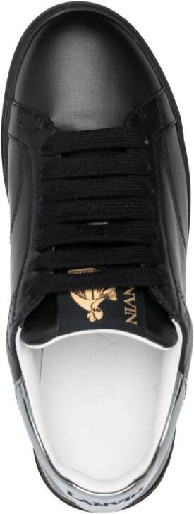 Lanvin DD80 leren sneakers Zwart