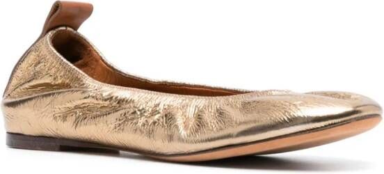 Lanvin Metallic ballerina's Goud