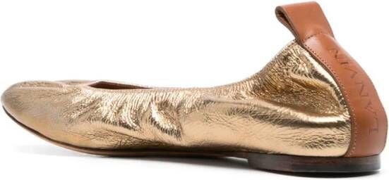 Lanvin Metallic ballerina's Goud