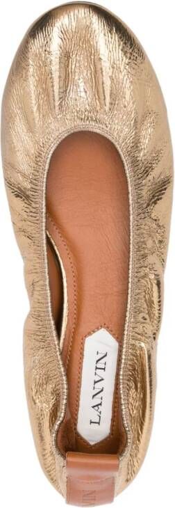 Lanvin Metallic ballerina's Goud