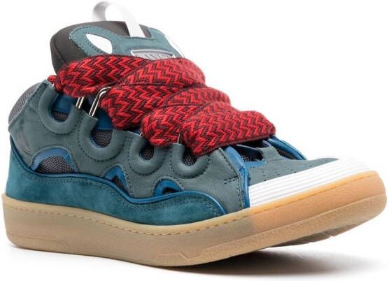 Lanvin Sneakers met logopatch Blauw