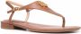 Lauren Ralph Lauren Ellington leren sandalen Bruin - Thumbnail 2