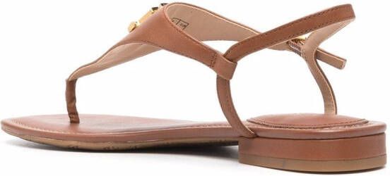 Lauren Ralph Lauren Ellington leren sandalen Bruin