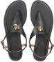 Lauren Ralph Lauren Ellington leren sandalen Zwart - Thumbnail 4