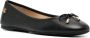 Lauren Ralph Lauren Jayna leather ballerina shoes Zwart - Thumbnail 2