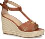 Lauren Ralph Lauren Sandalen met sleehak Bruin - Thumbnail 2