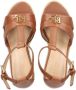 Lauren Ralph Lauren Sandalen met sleehak Bruin - Thumbnail 4