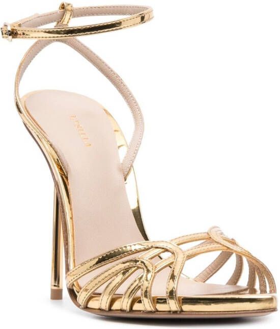 Le Silla Afrodite leren sandalen Goud