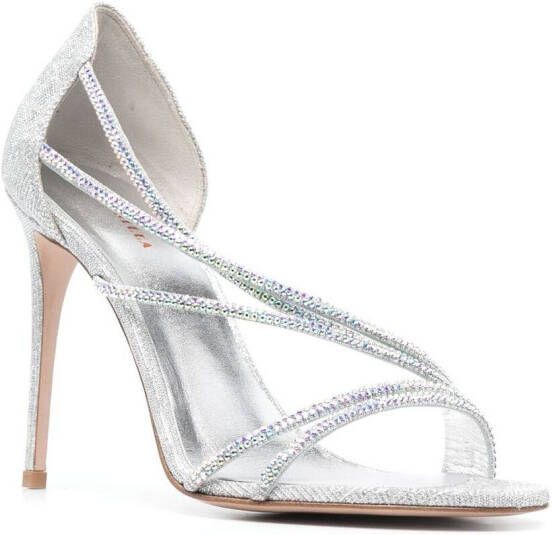 Le Silla Divina sandalen met glitter Grijs