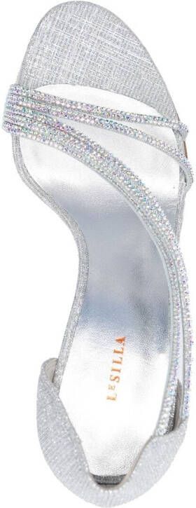 Le Silla Divina sandalen met glitter Grijs