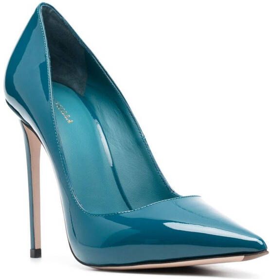 Le Silla Eva lakleren pumps Blauw