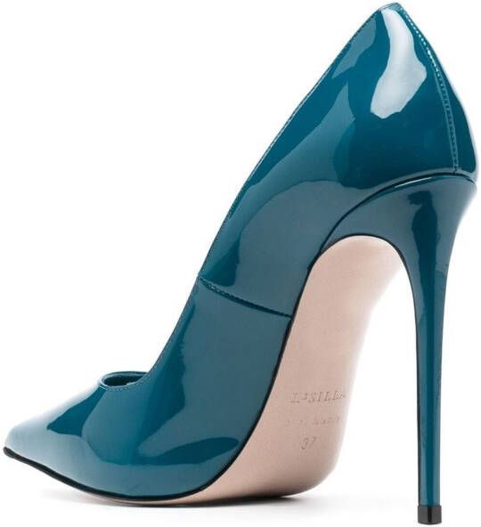 Le Silla Eva lakleren pumps Blauw