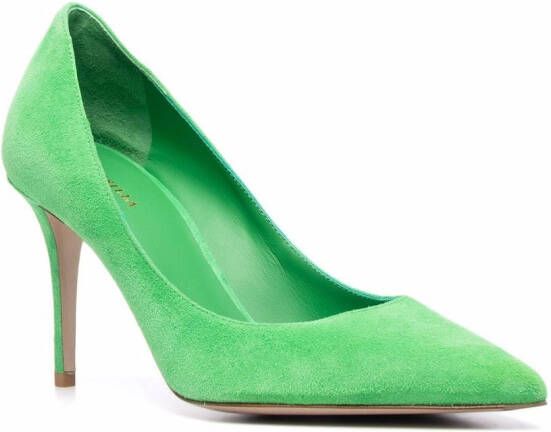 Le Silla Eva suède pumps Groen