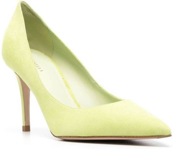 Le Silla Eva suède pumps Groen