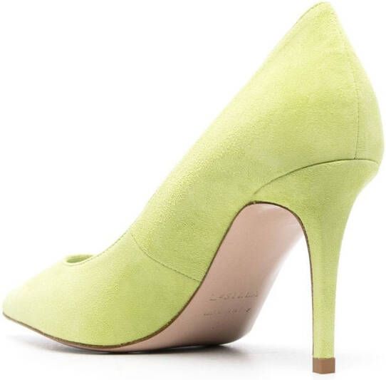 Le Silla Eva suède pumps Groen