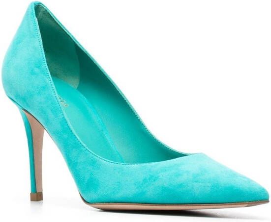 Le Silla Eva suède pumps Groen