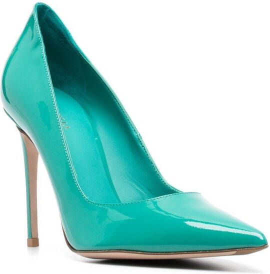 Le Silla Eva suède pumps Groen