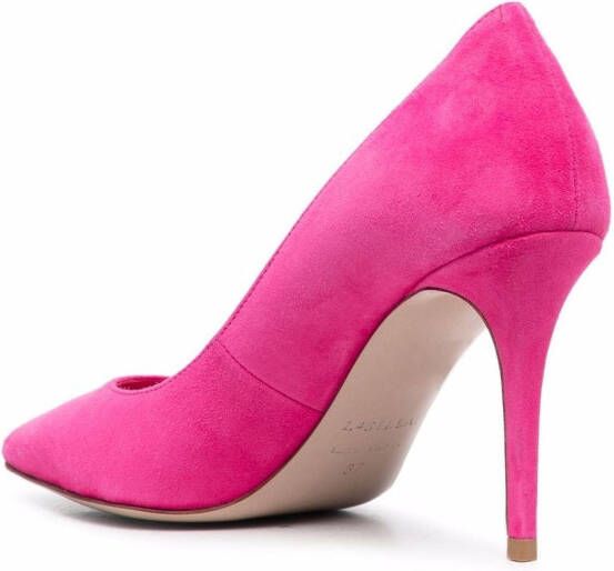 Le Silla Eva suède pumps Roze